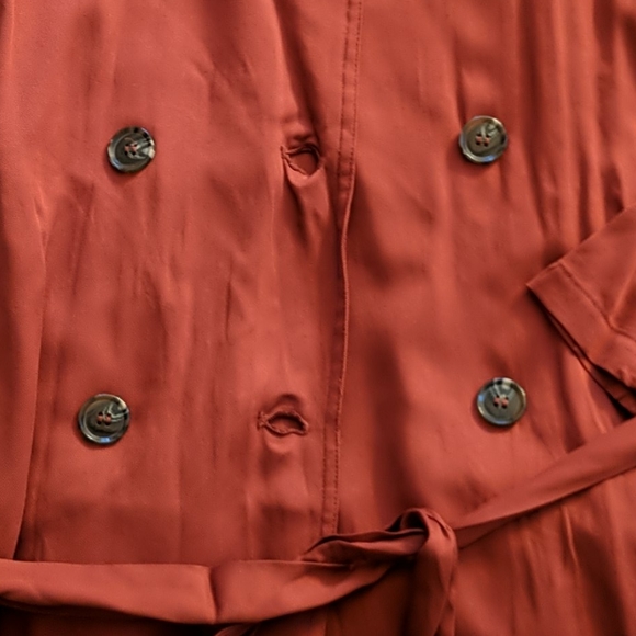 Burnt red peacoat - Picture 3 of 4